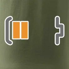 Rodinné tričká - batéria - otecko