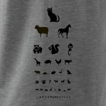 Očný test zvieratká Očný test zvieratká