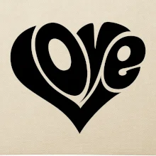 Love nápis jednoduchý