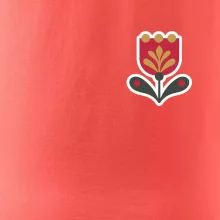 Folklór na prsníku tulipán