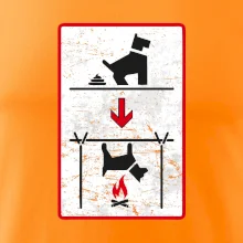 Tričko pre odporcov sraní na chodníku