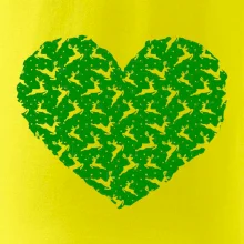 Vianočné jelene v srdci