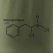 Molekulárna štruktúra Metamfetamín