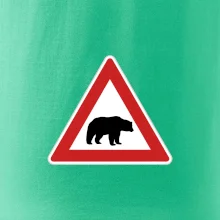 Dopravná značka - Pozor ľadový medveď Dopravná značka - Pozor ľadový medveď