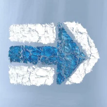 Párová turistická značka modrá