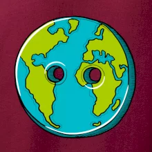 Planéta krajiny gombík (Pecka design)