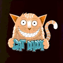 Cat daddy s vycenenými zubami (Pecka design)