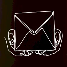 Obálka pôšták jedným ťahom