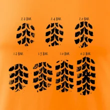 Pneumatiky - obtlačok v závislosti na tlaku