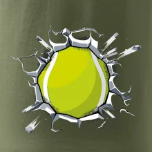 Tenisová loptička v triku Tenisová loptička v triku