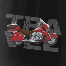 Cestovná motorka Amerika červená