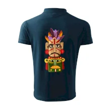 Mayová maska s perím