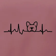 EKG Francúzsky buldoček hlava