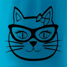 Mačacie dievča s okuliarmi