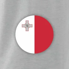 Vlajka Malta okrúhla veľká