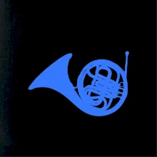 Blue French Horn Blue French Horn