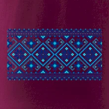 Ukrajinský vzor - modrý