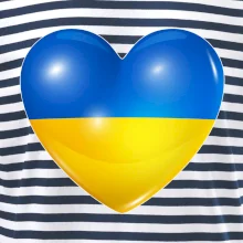 Ukrajina srdce vlajka