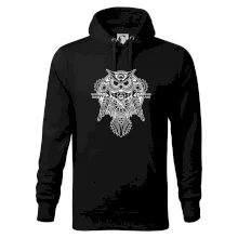 Steampunk sova čiernobiela Steampunk sova čiernobiela