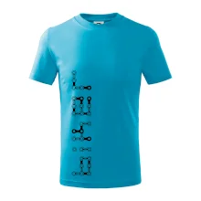 Biker nápis na výšku reťaz