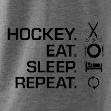 Pozemný hokej eat sleep repeat