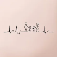 EKG rodina a dve dievčatá