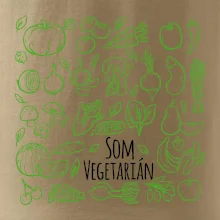 Som vegetarián - zelenina vo štvorci