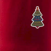 Folklór na prsníku vianočný stromček