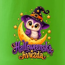 Halloweenska hviezda - sovička na mesiaci