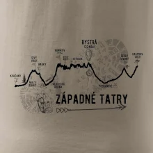 Profil kopca Západné Tatry Profil kopca Západné Tatry