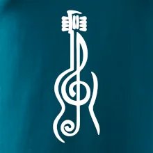 Husľový kľúč gitara