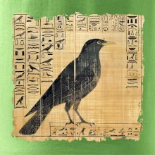 Egyptské hieroglyfy vták