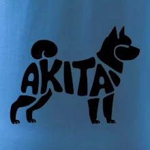 Akita Inu - Nápis v tele