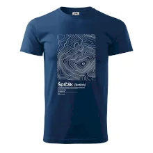 Špičák - vrstevnice v obdĺžniku