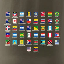 Vlajky štátov - Amerika Vlajky štátov - Amerika