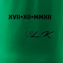 Dátum výročia a iniciály