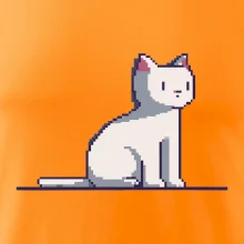 Mačka biela pixel