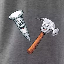 Parové tričko - Kladivo a klinec