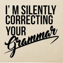 Correcting grammar
