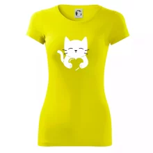 Mačka drží srdce Mačka drží srdce