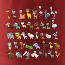 Tričko plné zvieratiek