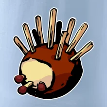 Gaštanový ježko - prsník