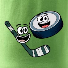 Parové tričko - Puk a hokejka