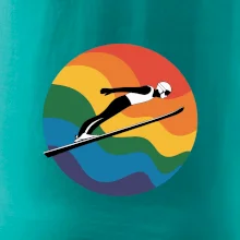 Skokan na lyžiach v kruhu