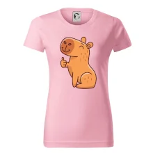 Kapybara s palcom hore