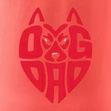 Dog dad nápis v hlavě