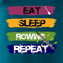 Eat sleep rowing repeat farebné