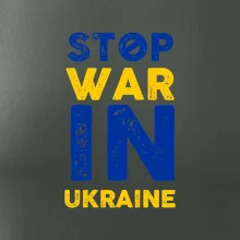 Farebný nápis Stop war in ukraine