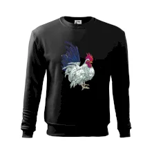 Kohút kreslený biely