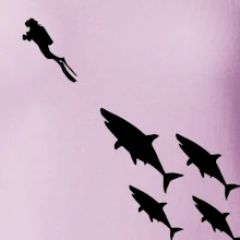 Potápač žraloky Potápač žraloky